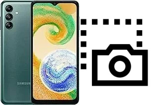 Captura de pantalla en Samsung Galaxy A04s