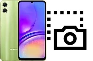 Captura de pantalla en Samsung Galaxy A05