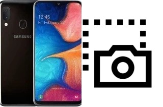 Captura de pantalla en Samsung Galaxy A20e