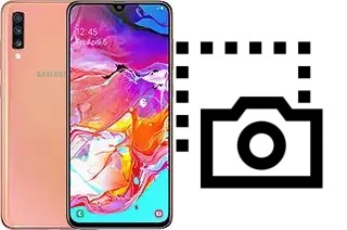 Captura de pantalla en Samsung Galaxy A70