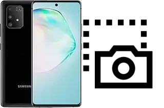 Captura de pantalla en Samsung Galaxy A91