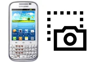 Captura de pantalla en Samsung Galaxy Chat B5330