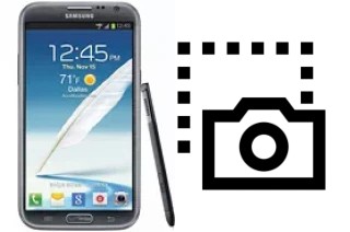 Captura de pantalla en Samsung Galaxy Note II CDMA