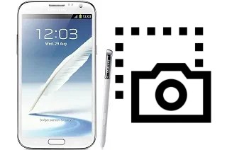 Captura de pantalla en Samsung Galaxy Note II N7100