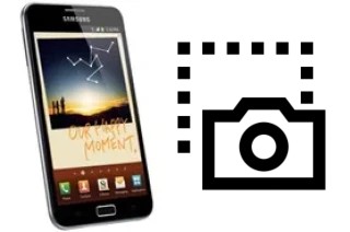 Captura de pantalla en Samsung Galaxy Note N7000