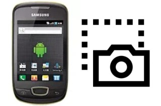 Captura de pantalla en Samsung Galaxy Pop i559