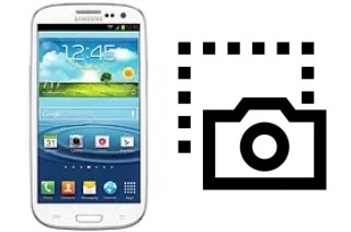 Captura de pantalla en Samsung Galaxy S III CDMA