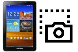 Captura de pantalla en Samsung P6810 Galaxy Tab 7.7