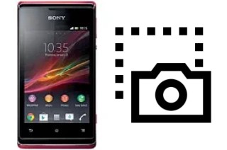 Captura de pantalla en Sony Xperia E