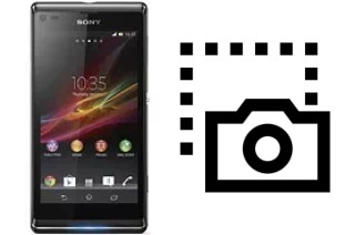 Captura de pantalla en Sony Xperia L