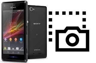 Captura de pantalla en Sony Xperia M