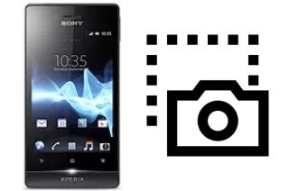 Captura de pantalla en Sony Xperia miro