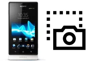 Captura de pantalla en Sony Xperia sola