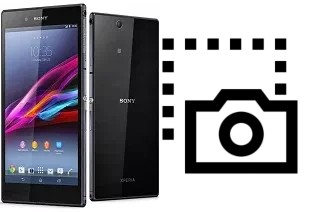 Captura de pantalla en Sony Xperia Z Ultra