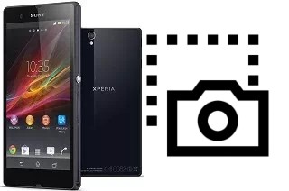 Captura de pantalla en Sony Xperia Z