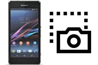 Captura de pantalla en Sony Xperia Z1 Compact