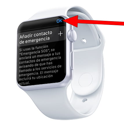 Contactos de emergencia Apple Watch