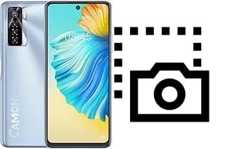 Captura de pantalla en Tecno Camon 17 Pro