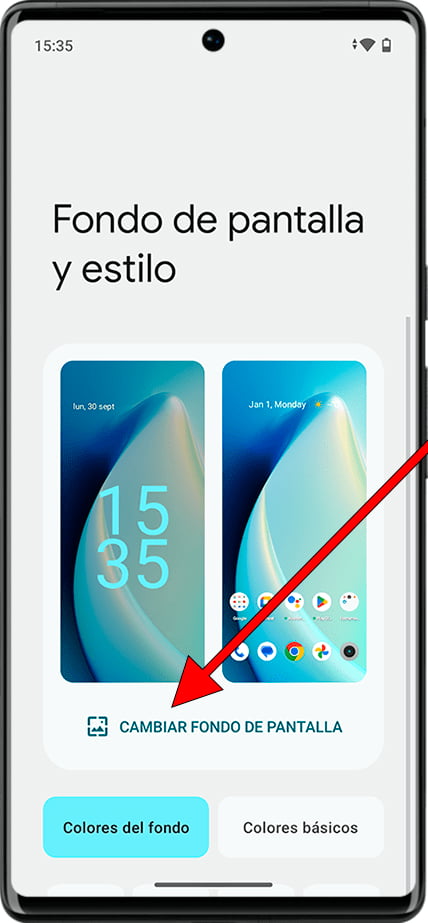 Cambiar fondo de pantalla en Android