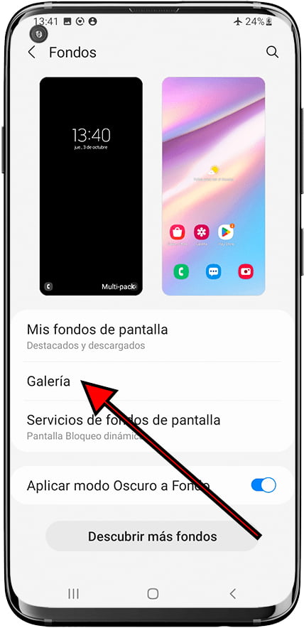Galería de fondos Samsung