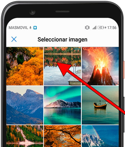 Elegir imagen de fondo de pantalla Huawei
