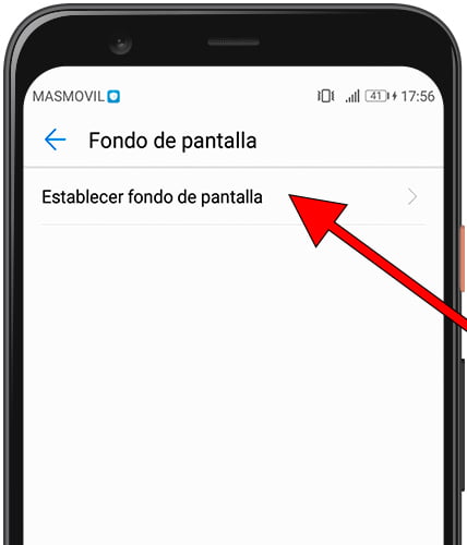 Establecer fondo de pantalla Huawei