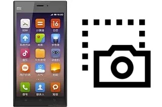 Captura de pantalla en Xiaomi Mi 3 TD