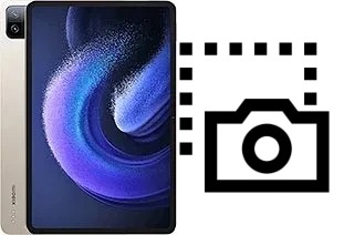 Captura de pantalla en Xiaomi Pad 6 Pro