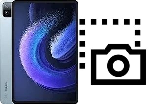 Captura de pantalla en Xiaomi Pad 6