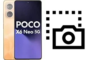 Captura de pantalla en Xiaomi Poco X6 Neo