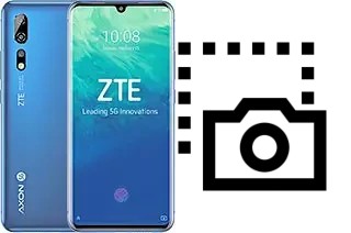 Captura de pantalla en ZTE Axon 10 Pro 5G