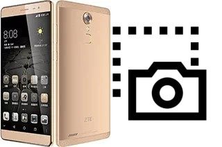 Captura de pantalla en ZTE Axon Max