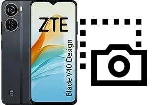 Captura de pantalla en ZTE Blade V40 Design