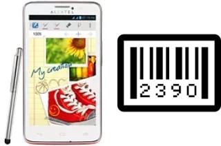 Cómo ver el número de serie en alcatel One Touch Scribe Easy