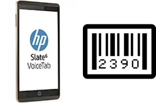 Cómo ver el número de serie en HP Slate6 VoiceTab