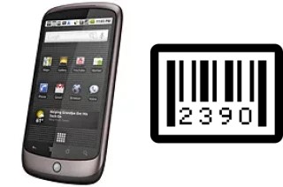 Cómo ver el número de serie en HTC Google Nexus One