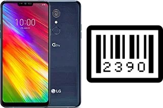 Cómo ver el número de serie en LG G7 Fit