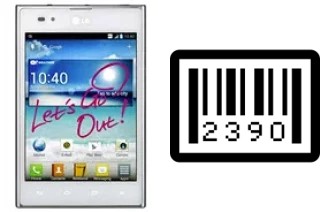 Cómo ver el número de serie en LG Optimus Vu P895