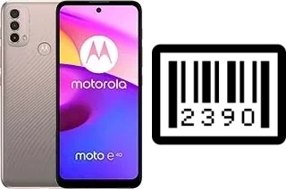 Cómo ver el número de serie en Motorola Moto E40