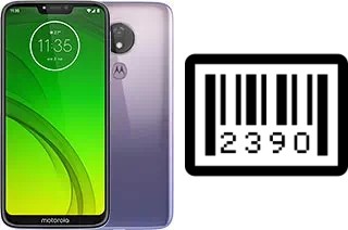 Cómo ver el número de serie en Motorola Moto G7 Power