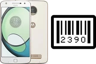 Cómo ver el número de serie en Motorola Moto Z Play