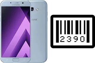 Cómo ver el número de serie en Samsung Galaxy A7 (2017)