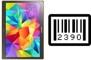 Cómo ver el número de serie en Samsung Galaxy Tab S 10.5