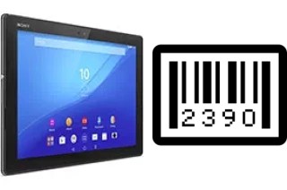 Cómo ver el número de serie en Sony Xperia Z4 Tablet LTE