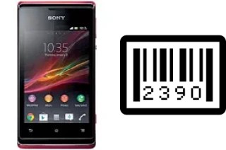 Cómo ver el número de serie en Sony Xperia E