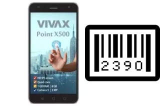 Cómo ver el número de serie en Vivax Point X500