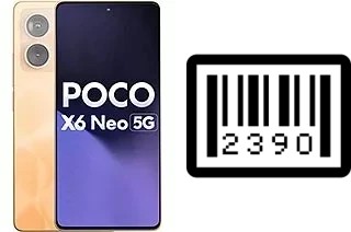 Cómo ver el número de serie en Xiaomi Poco X6 Neo