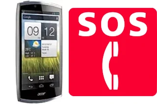 Llamadas de emergencia en Acer CloudMobile S500