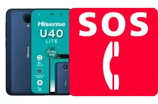 Llamadas de emergencia en HiSense U40 Lite