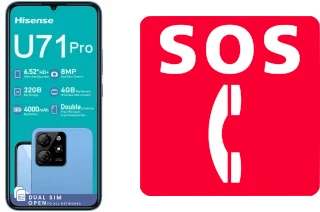 Llamadas de emergencia en HiSense U71 Pro